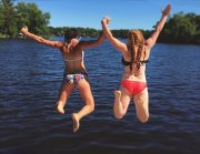 Swimming in Chippewa Falls